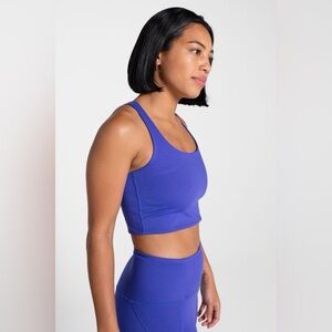Girlfriend Collective Paloma bra Blue purple  Scoop Neck Tank Top pansy
